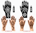 Elegant Floral Mehndi Stencil Set (2 hands)