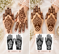 Floral design Henna set (2 hands)